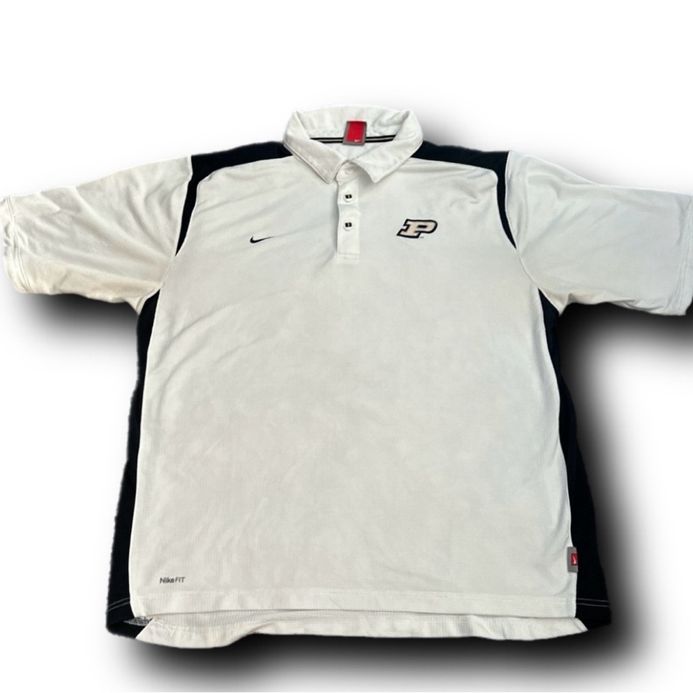 Purdue College Nike Polo Size L Good comfortable Fit